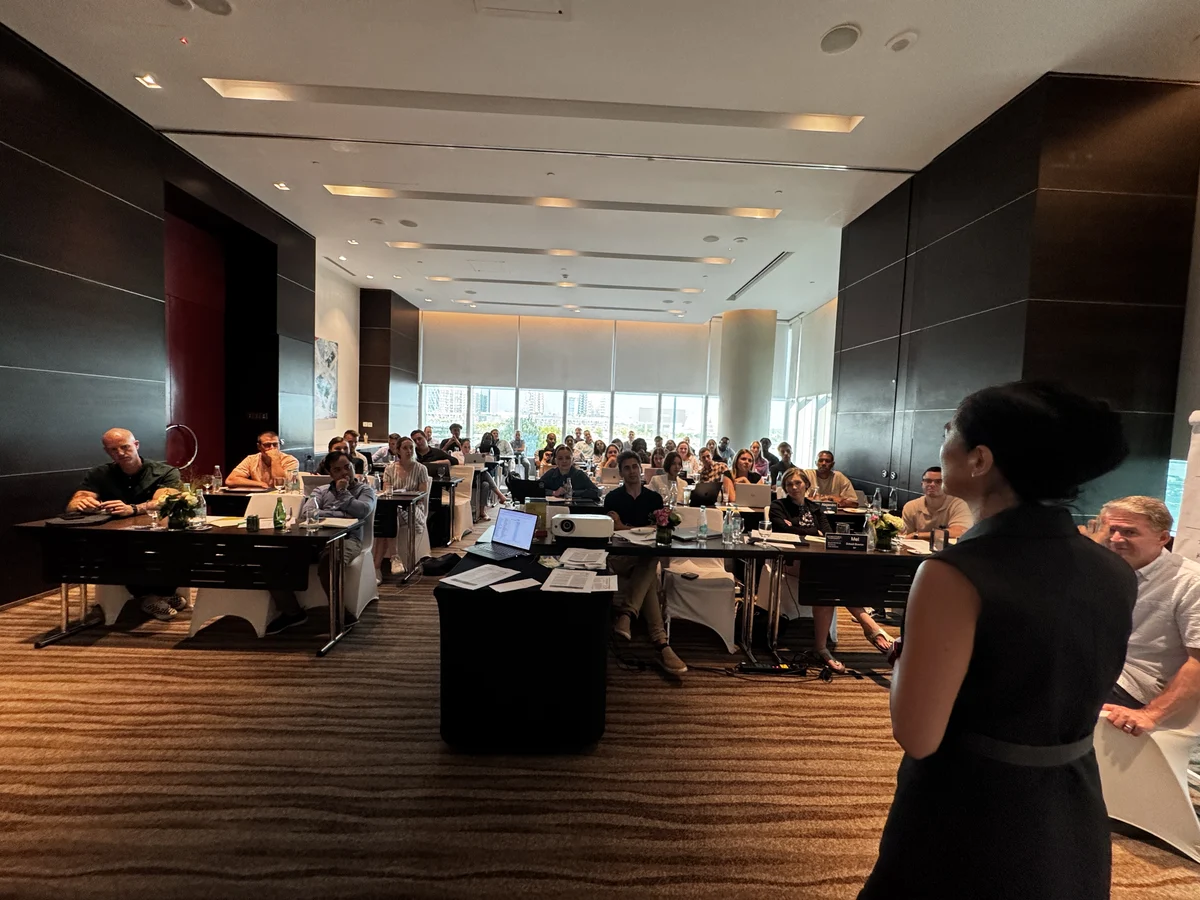 Dao Nguyen co-teaching the negotiations session